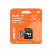 Флеш карта microSD 32GB A-DATA microSDHC Class 10 UHS-I A1 100/20 MB/s (SD адаптер) арт.:AUSDH32GUICL10A1-RA1