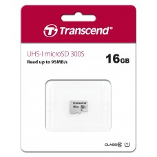 Флеш карта microSD 16GB Transcend microSDHC Class 10 UHS-1 U1, (без адаптера), TLC арт.:TS16GUSD300S