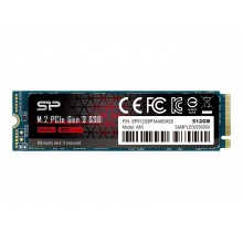 Твердотельный диск 512GB Silicon Power P34A80, M.2 2280, PCI-E 3x4, [R/W - 3200/3000 MB/s] арт.:SP512GBP34A80M28