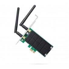TP-Link Archer T4E Двухдиапазонный Wi-Fi адаптер PCI Express AC1200, до 300 Мбит/с на 2,4 ГГц + до 867 Мбит/с на 5 ГГц