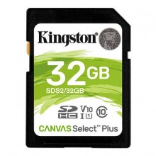 Kingston Technology Флеш карта SD 32GB Kingston SDHC Class 10 UHS-I U1 V10 Canvas Select Plus 100Mb/s арт.:SDS2/32GB