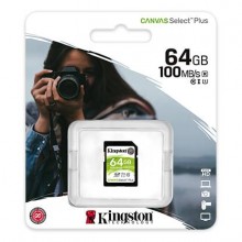Kingston Technology Флеш карта SD 64GB Kingston SDXC Class 10 UHS-I U1 V10 Canvas Select Plus 100Mb/s арт.:SDS2/64GB