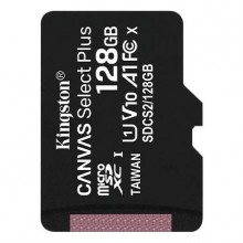 Kingston Technology Флеш карта microSD 128GB Kingston microSDXC Class 10 UHS-I U1 Canvas Select Plus 100MB/s арт.:SDCS2/128GBSP