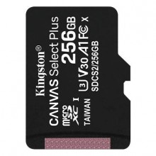 Kingston Technology Флеш карта microSD 256GB Kingston microSDXC Class 10 UHS-I U1 Canvas Select Plus 100MB/s арт.:SDCS2/256GBSP