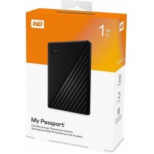 Внешний жесткий диск 1TB Western Digital WDBYVG0010BBK-WESN,My Passport 2.5