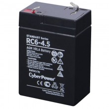 CyberPower Аккумуляторная батарея SS RС 6-4.5 / 6 В 4,5 Ач арт.:RC 6-4.5
