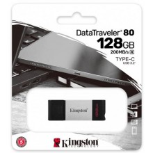 Kingston Technology Флеш накопитель 128GB Kingston DataTraveler 80, USB 3.2 Type-C арт.:DT80/128GB