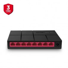 Mercusys MS108G 8-портовый гигабитный настольный коммутатор, неуправляемый, пластиковый