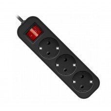 Defender Удлинитель с заземлением G330 Выключатель, 3.0 м, 3 розетки арт.:99334