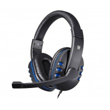 Defender Игровая гарнитура Warhead G-160 черный+синий, кабель 2,5 м арт.:64118