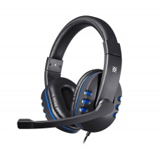 Defender Игровая гарнитура Warhead G-160 черный+синий, кабель 2,5 м. арт.:64118