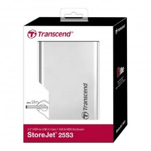 Комплект с корпусом для установки SSD/HDD Transcend StoreJet 25S3, SATA III 2.5