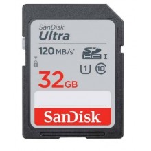 Флеш карта SD 32GB SanDisk SDHC Class 10 UHS-I Ultra 120MB/s арт.:SDSDUN4-032G-GN6IN