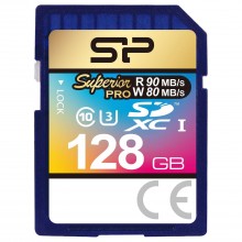 Флеш карта SD 128GB Silicon Power Superior Pro SDXC Class 10 UHS-I U3 90/80 Mb/s арт.:SP128GBSDXCU3V10