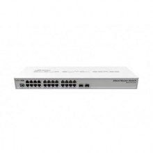MikroTik CRS326-24G-2S+RM Коммутатор управляемый, 26 портов, 24x1 Гбит/с, SFP+ 2x10 Гбит/с, установка в стойку 19