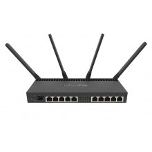 MikroTik RB4011iGS+5HacQ2HnD-IN Wi-Fi маршрутизатор, 2,4/5 ГГц, 10х1Гбит/с RJ45, 1хSFP+, PoE