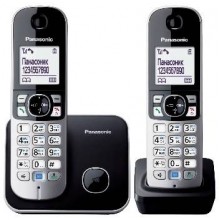 Р/телефон Panasonic KX-TG6812RUB (черный, 2 трубки) Р/телефон Panasonic KX-TG6812RUB (черный, 2 трубки)