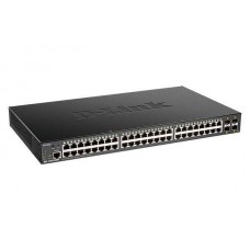 D-Link DGS-1250-52XMP/A1A Настраиваемый L2 коммутатор с 48 портами 10/100/1000Base-T и 4 портами 10GBase-X SFP+