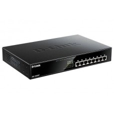 D-Link DGS-1008MP/B1A Неуправляемый коммутатор с 8 портами 10/100/1000Base-T с поддержкой PoE 802.3af/at (PoE 125 Вт)