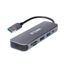 D-Link DUB-1325/A1A Концентратор с 2 портами USB 3.0, 1 портом USB Type-C, слотами для карт SD и microSD и разъемом USB D-Link DUB-1325/A1A Концентратор с 2 портами USB 3.0, 1 портом USB Type-C, слотами для карт SD и microSD и разъемом USB