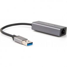 VCOM Кабель-переходник USB 3.0 (Am) --> LAN RJ-45 Ethernet 1000 Mbps, Aluminum Shell,Telecom <TU312M>