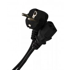 VCOM Кабель компьютер --> розетка 220V ( угловая Евровилка) <VDE> 3G*0,5mm2, 3,0m, Aopen. арт.:ACE021-3M