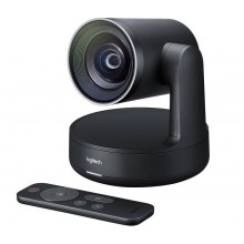 Logitech Веб-камера Conference Cam Rally, 3840 х 2160, 90°, пульт ДУ, USB 3.0, кабель Type-C, черный. арт.:960-001227
