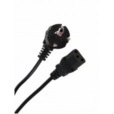 VCOM Кабель компьютер --> розетка 220V ( угловая Евровилка) <VDE> 3G*0,5mm2 Aopen <ACE021-1.8M> , 1,8m