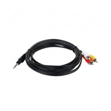 VCOM Кабель соединительный 3.5 Jack (M)/3 RCA (M) Telecom <TAV4545-2M>