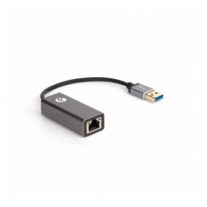 Кабель-переходник USB 3.0 (Am) --> LAN RJ-45 Ethernet 1000 Mbps, Aluminum Shell, VCOM <DU312M>