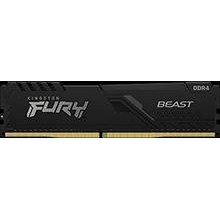 Kingston Technology Модуль памяти Kingston 16GB 3200МГц DDR4 CL16 DIMM (Kit of 2) FURY Beast Black арт.:KF432C16BBK2/16