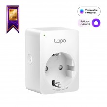 TP-Link Tapo P110 Умная мини Wi-Fi розетка, 100–240 В, макс. напряжение: 16 А, 50/60 Гц, Wi-Fi 2,4 ГГц
