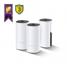 TP-Link Deco M4(3-pack) Домашняя Mesh Wi-Fi система AC1200, до 300 Мбит/с на 2,4 ГГц + до 867 Мбит/с на 5 ГГц