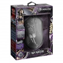 Defender Игровая мышь проводная Sin'Sister GM-933 6 кнопок,7200dpi арт.:52933 Defender Игровая мышь проводная Sin'Sister GM-933 6 кнопок,7200dpi арт.:52933