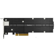 Synology E10M20-T1 Сетевая карта, 10GB, RJ-45, PCIe 3.0x8, PCIe NVMe 22110/2280, M-key, 2 слота