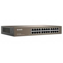 Tenda TEG1024D Коммутатор неуправляемый, 24 порта, 24x1 Гбит/с, установка в стойку, металлический корпус