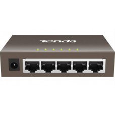 Tenda TEG1005D Коммутатор неуправляемый, 5 портов, 5x1 Гбит/с, настольный, металлический корпус