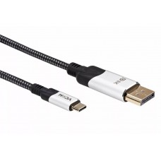 Кабель-адаптер USB 3.1 Type-Cm --> DP(m) 8K@60Hz, 1.8m , Alumi Shell,VCOM арт.:CU422MCV-1.8M