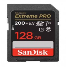 Флеш карта SD 128GB SanDisk SDXC Class 10 V30 UHS-I U3 Extreme Pro 200MB/s арт.:SDSDXXD-128G-GN4IN