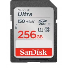 Флеш карта SD 256GB SanDisk SDXC Class 10 UHS-I Ultra 120MB/s арт.:SDSDUNC-256G-GN6IN