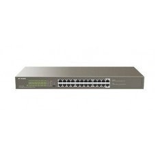 IP-COM G1124P-24-250W Коммутатор неуправляемый PoE, 24 порта, 24x1 Гбит/с, PoE 24x30Вт (до 225Вт), установка в стойку