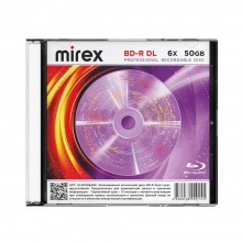 Диск BD-R Mirex 50 Gb, 6x, Slim Case (1), DL (1/50) арт.:UL141006A6S