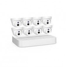 Tenda K8P-4CR Система видеонаблюдения, 8 купольных IP-камеры и видеорегистратор, 2560x1440, 25 кадр./сек, CMOS, 4Мп, PoE