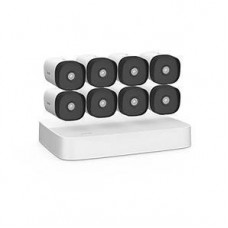 Tenda K8P-4TR Система видеонаблюдения, 8 цилиндрических уличных IP-камеры и видеорегистратор, 2560x1440, 25 кадр./сек