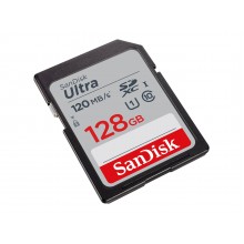 Флеш карта SD 128GB SanDisk SDXC Class 10 UHS-I Ultra 140MB/s арт.:SDSDUNB-128G-GN6IN