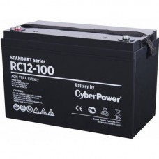 Аккумуляторная батарея CyberPower RC 12-100 12В/100Ач, клемма Болт М8 (330х173х215мм (220мм); 29кг; Срок службы 10лет)