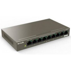 Tenda TEF1109P-8-63W Коммутатор неуправляемый PoE, 9 портов, 9x100 Мбит/с, PoE 8х58 Вт, настольный