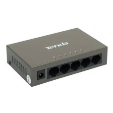 Tenda TEF1005D Коммутатор неуправляемый, 5 портов, 5x100 Мбит/с, настольный, металлический корпус