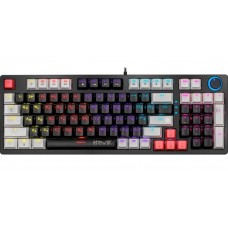 Defender Механическая клавиатура Hawk GK-418 RU,радуж,97кн,1,5м,корич.свитч. арт.:45419