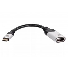 Aдаптер USB 3.1 Type-Cm --> HDMI A(f) 8K@60Hz, 0.15m ,Alum ,VCOM <CU423MV-8K>
